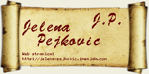 Jelena Pejković vizit kartica